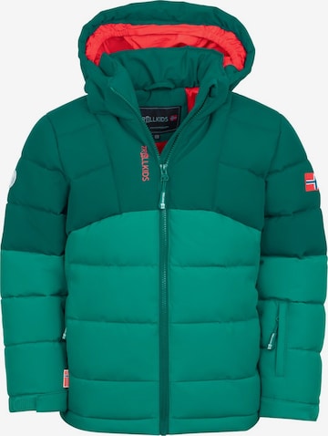 TROLLKIDS Winter Jacket in Blue: front