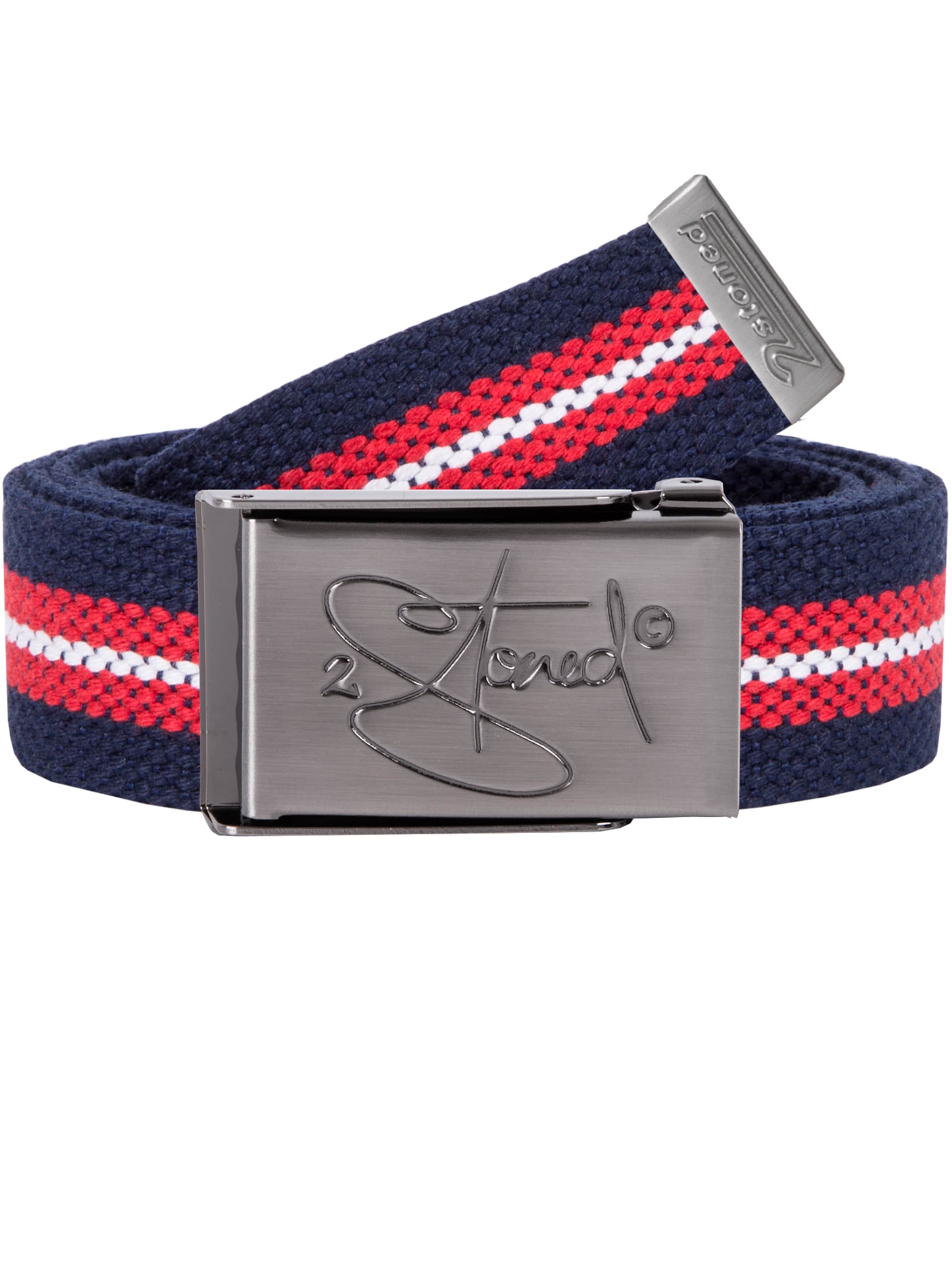 2Stoned Belt 'Small Matt' in Blue: front