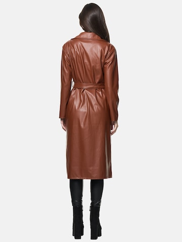 Manteau mi-saison Elara en marron