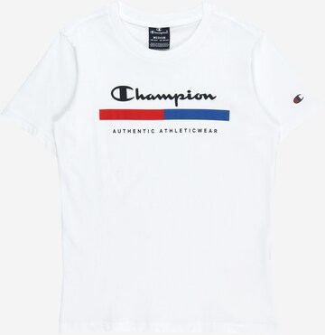 T-Shirt Champion Authentic Athletic Apparel en blanc : devant