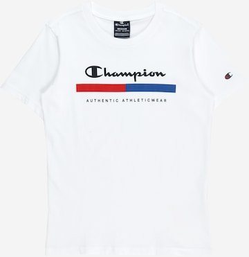 T-Shirt Champion Authentic Athletic Apparel en blanc : devant