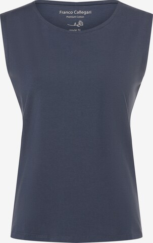 Franco Callegari Top in Blauw: voorkant