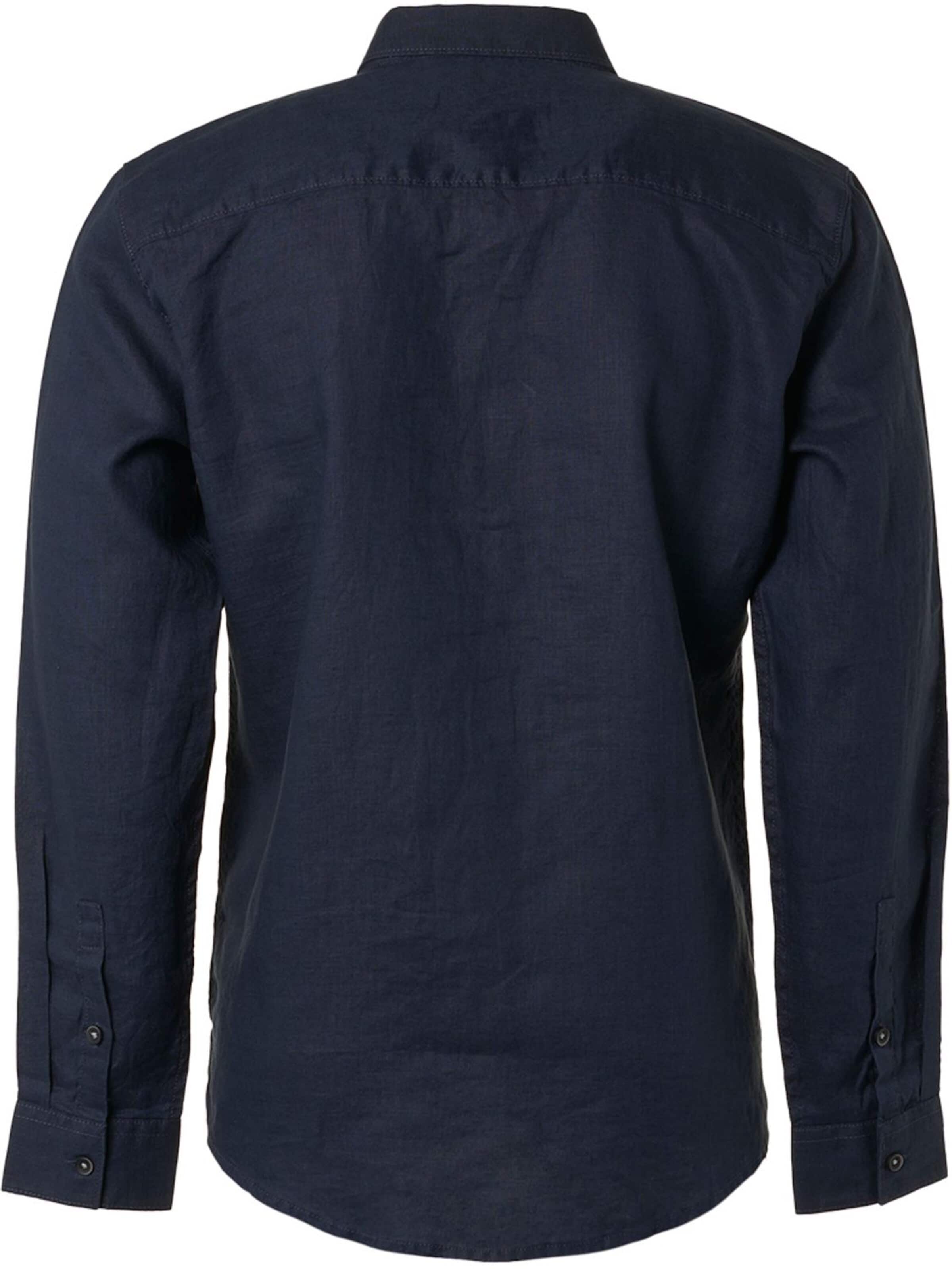 No Excess Regular fit Overhemd in Blauw