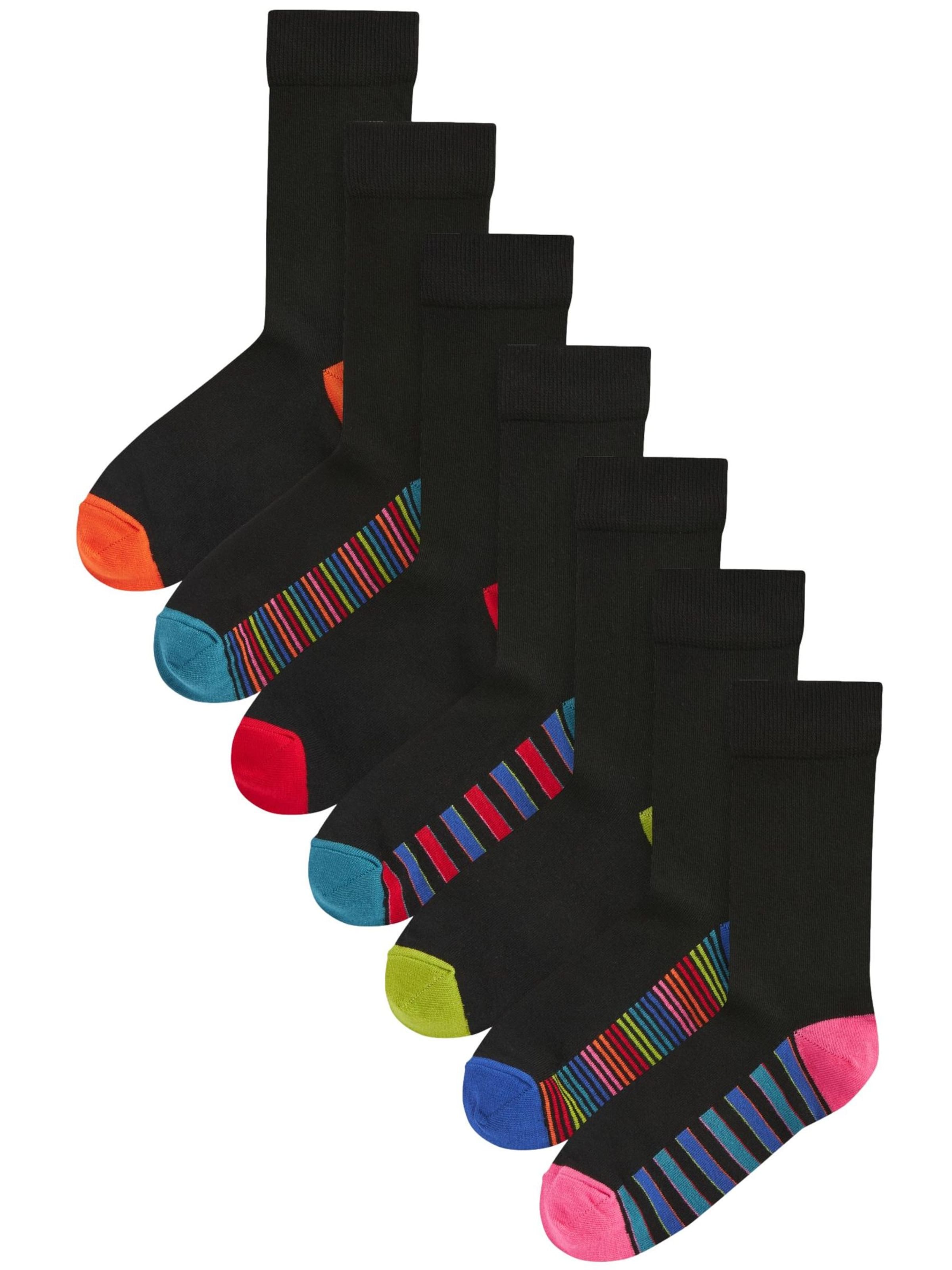 Next Socks in Black: front