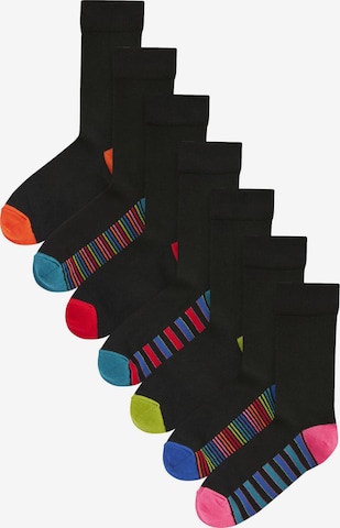 Next Nogavice | črna barva: sprednja stran