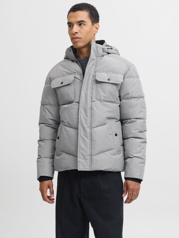JACK & JONES Talvitakki 'JJMORGAN' värissä harmaa: etupuoli