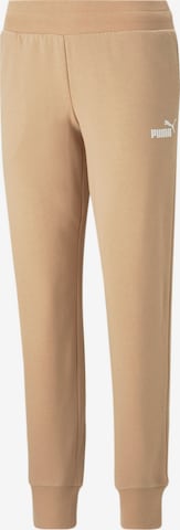 Pantalon de sport 'Essentials' PUMA en beige : devant