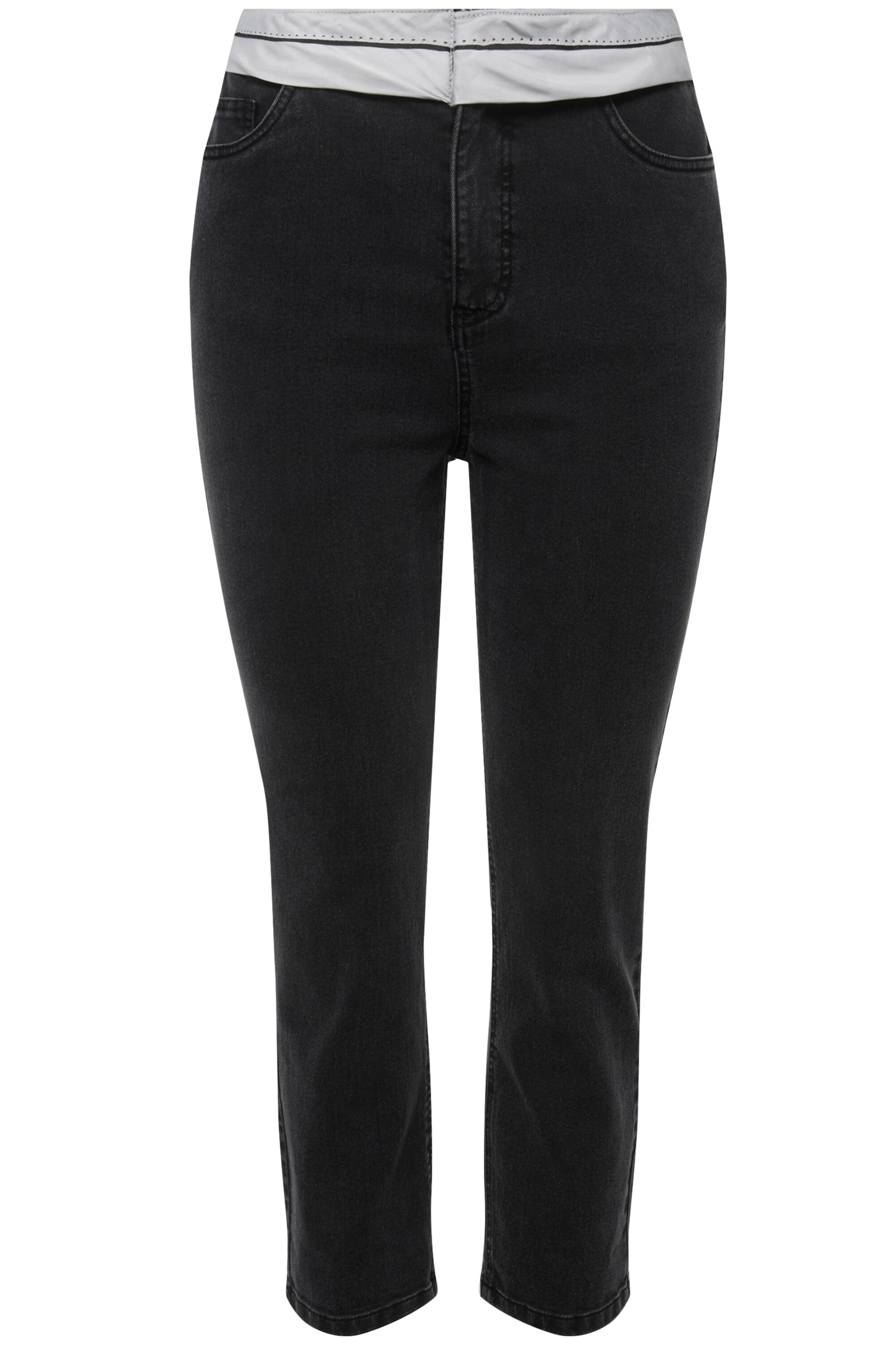 Studio Untold Regular Broek in Zwart: voorkant