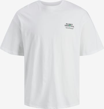T-Shirt 'BREAKFAST' JACK & JONES en blanc : devant