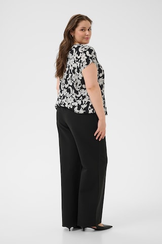 KAFFE CURVE Bluzka 'Cami' w kolorze czarny