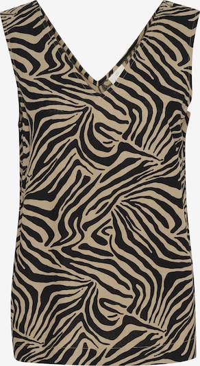 Marškinėliai 'Milia' iš Kaffe, spalva – tamsi smėlio / juoda, Prekių apžvalga