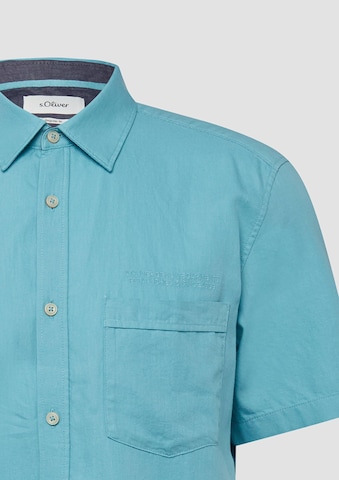 Regular fit Cămașă de la s.Oliver pe verde
