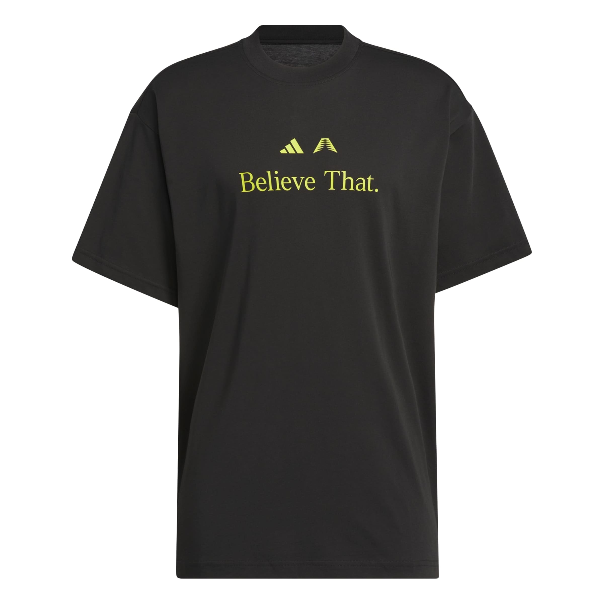 T-Shirt fonctionnel 'Anthony Edwards Believe That' ADIDAS PERFORMANCE en noir : devant