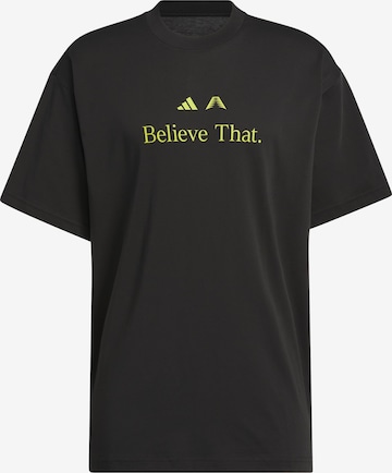 ADIDAS PERFORMANCE - Camiseta funcional 'Anthony Edwards Believe That' en negro: frente