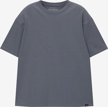 T-Shirt Pull&Bear en bleu : devant