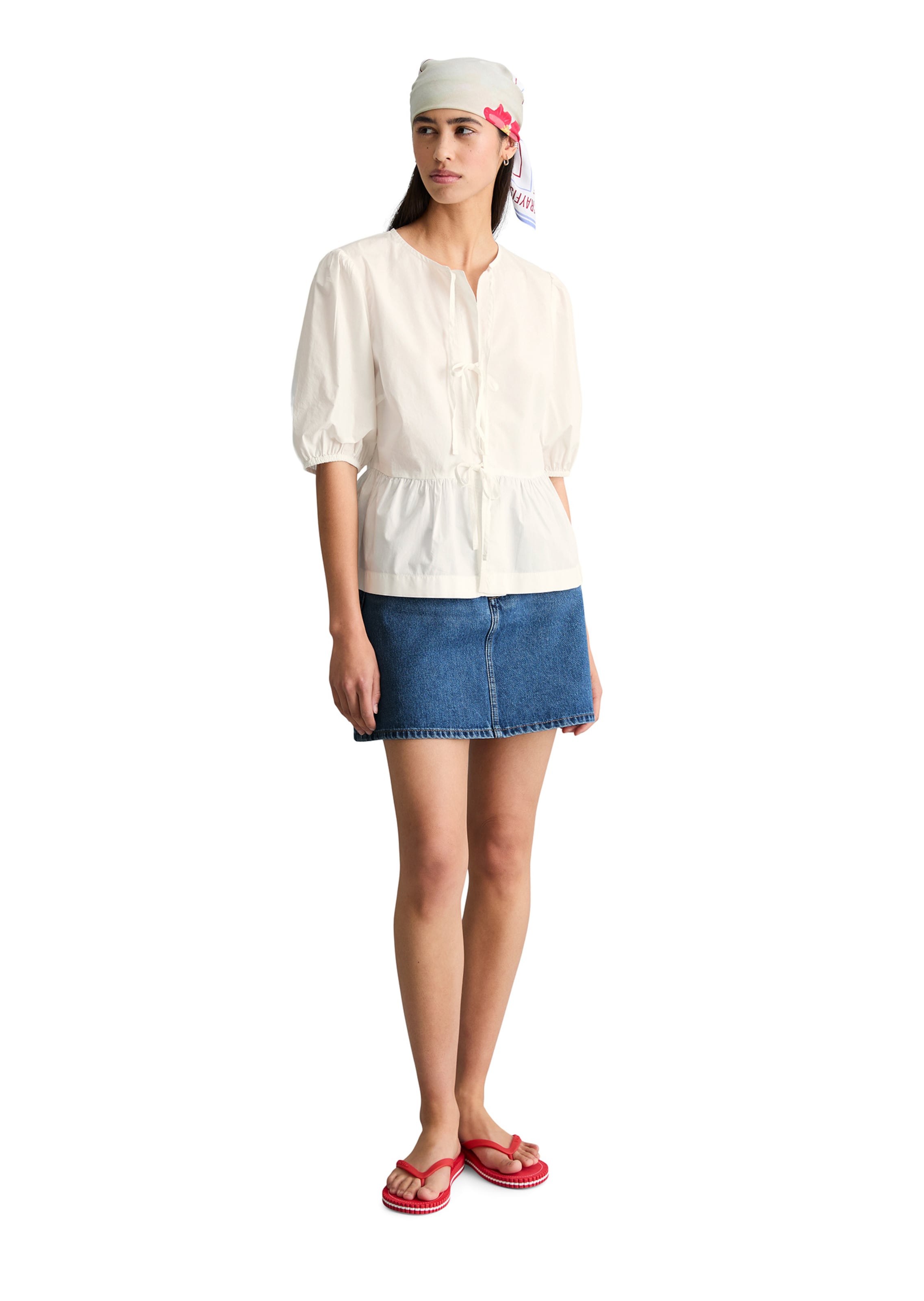Marc O'Polo DENIM Bluse in Weiß