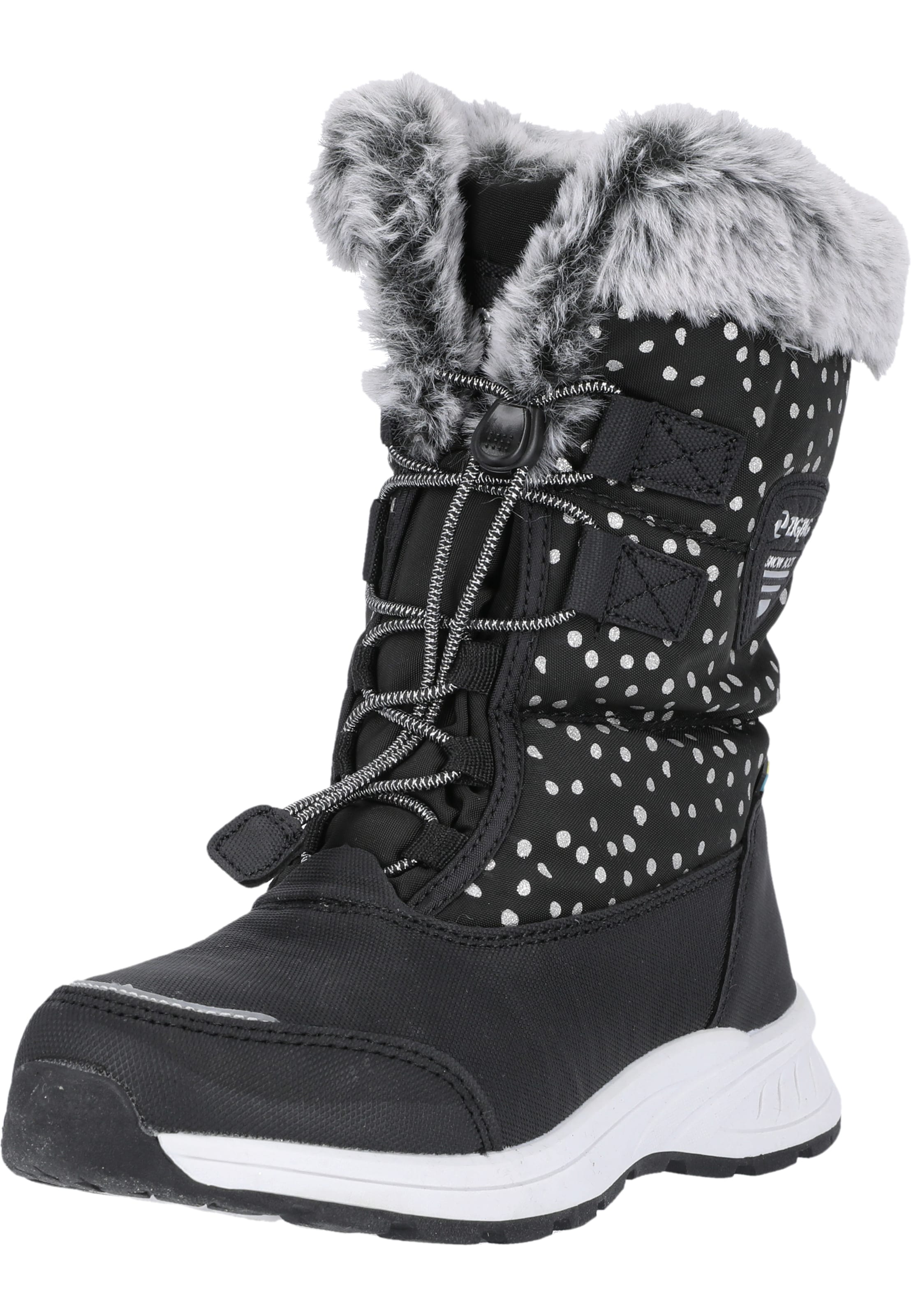 ZigZag Winterstiefel 'Wesend' in Schwarz: Vorderseite