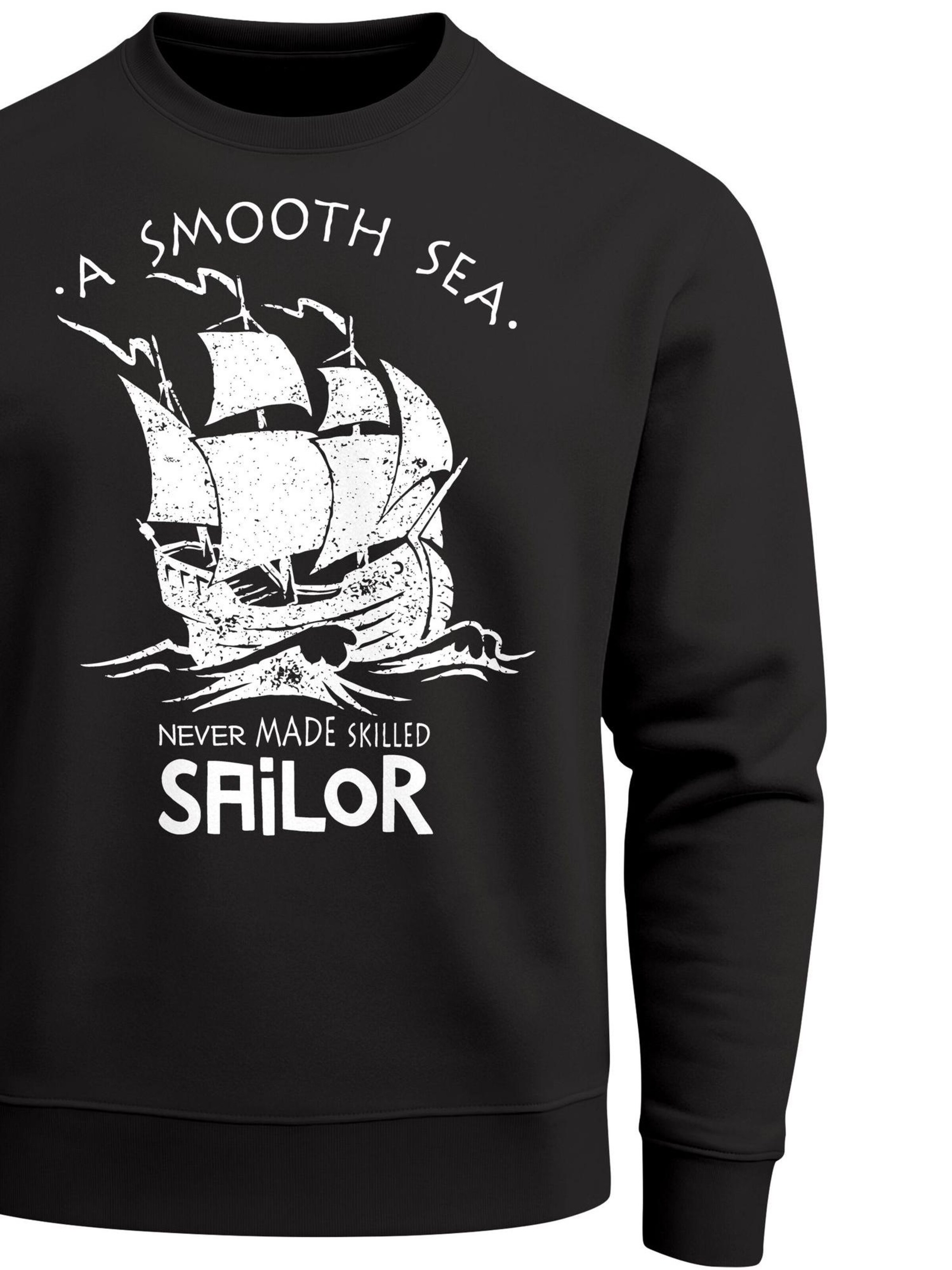 Neverless Sweatshirt 'Smooth Sea' in Black