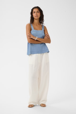 SOAKED IN LUXURY Top in Blauw