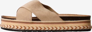 Mule Super Mode en beige : devant
