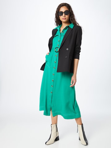 Rochie tip bluză de la Warehouse pe verde