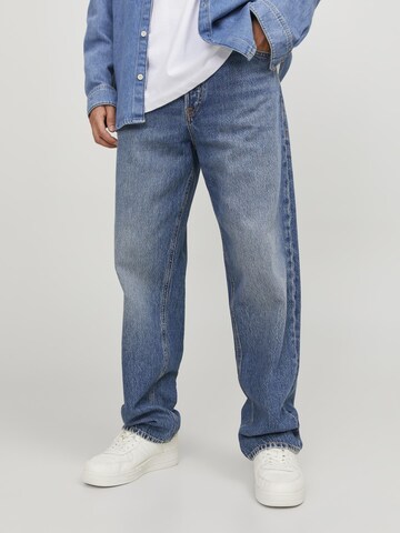JACK & JONES Loosefit Jeans 'Eddie' in Blauw: voorkant