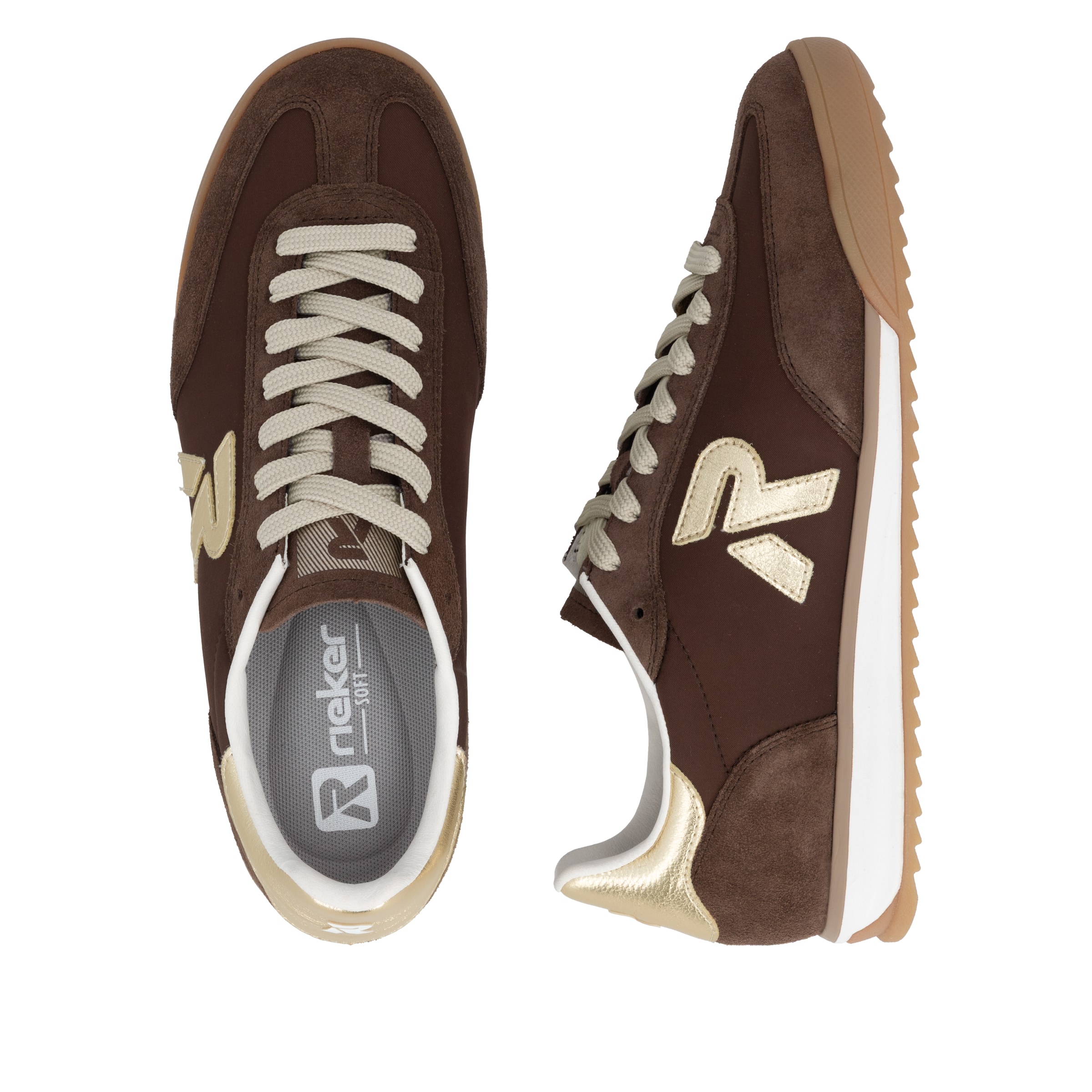 Rieker Sneakersy niskie w kolorze brązowy