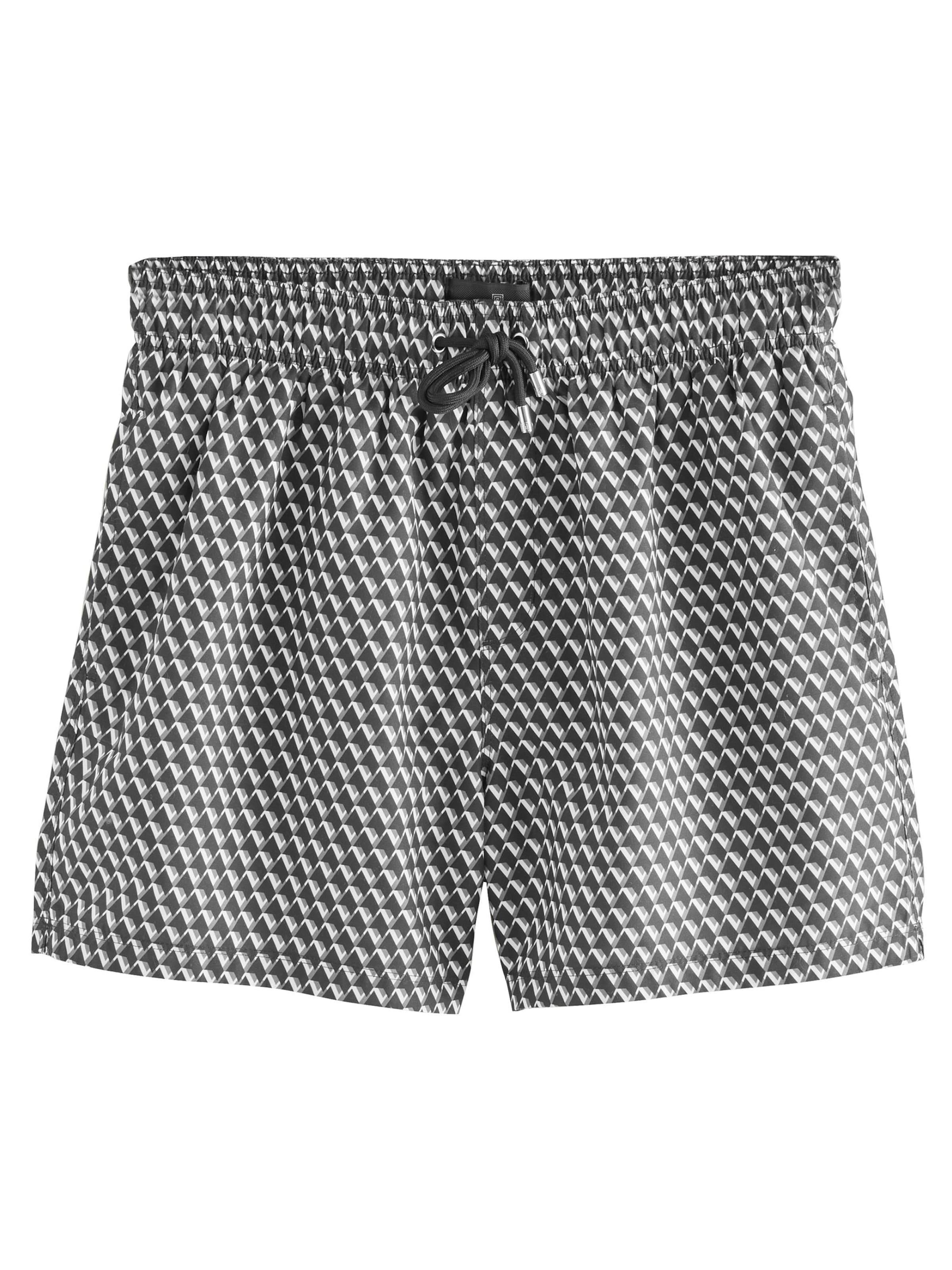Next Badeshorts in Schwarz: Vorderseite