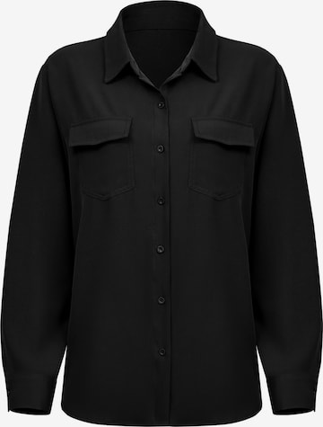 Chemisier Imily Bela en noir : devant