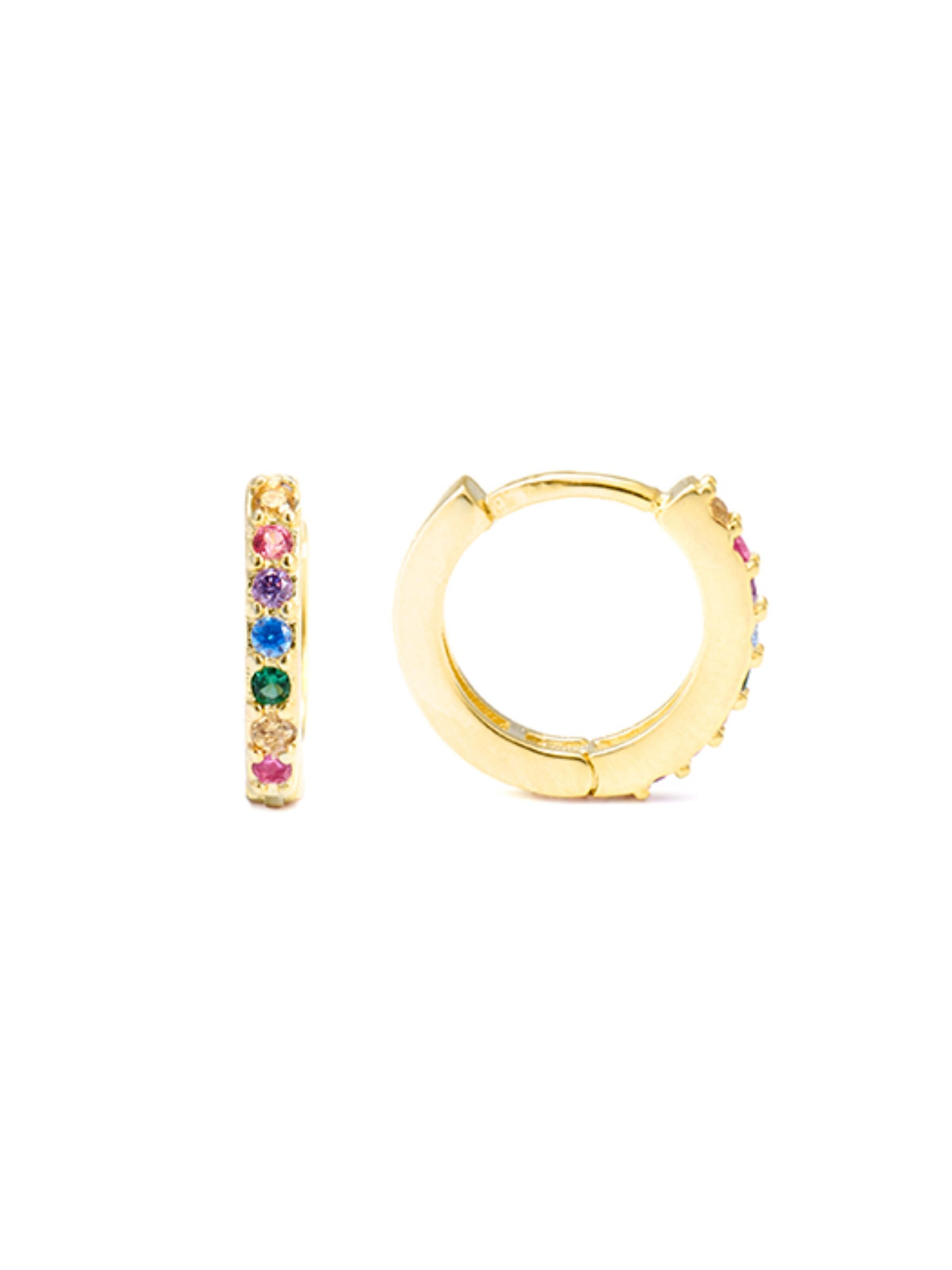 Luxenter Ohrringe 'Leofcar'‌‌‌ in Gold: Vorderseite