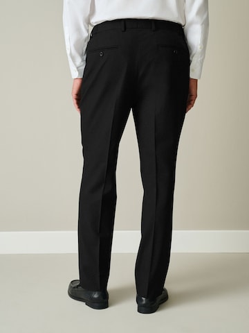 Next Regular Trousers with creases 'Motionflex' in Black