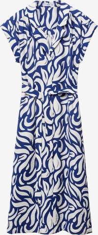 MANGO Košilové šaty 'Travel' – modrá: přední strana