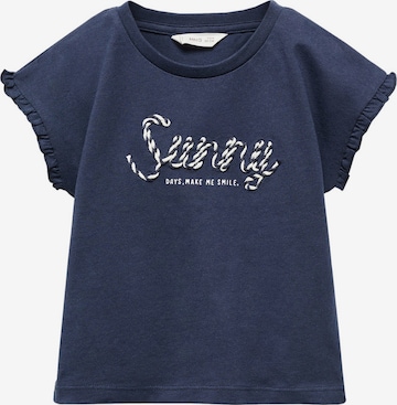 MANGO KIDS T-shirt 'SUNNY' i blå: framsida
