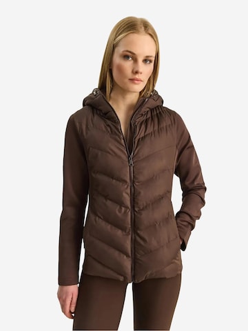 Veste d’hiver Bianco Lucci en marron : devant