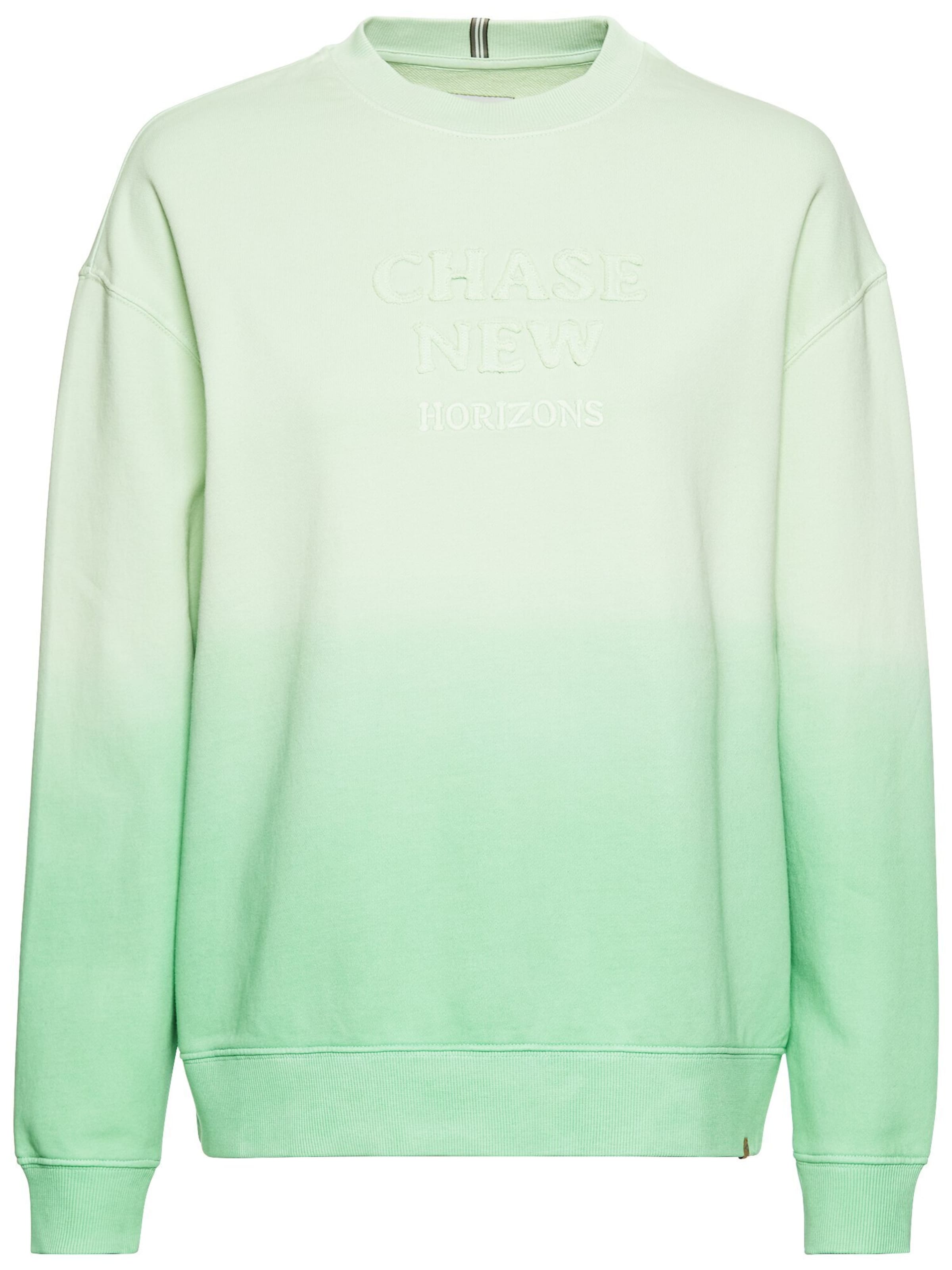 CAMEL ACTIVE Sweatshirt mit Garment Dye-Effekt in Grün: Vorderseite