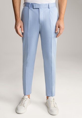 JOOP! Slim fit Trousers with creases 'Bennet' in Blue: front
