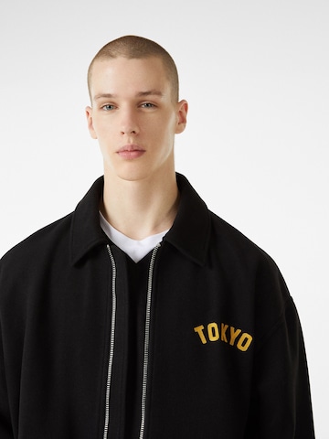 Bershka Between-season jacket in Black