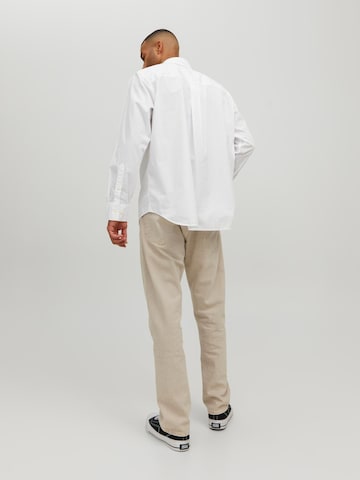 JACK & JONES Comfort Fit Skjorte 'Bill' i hvid
