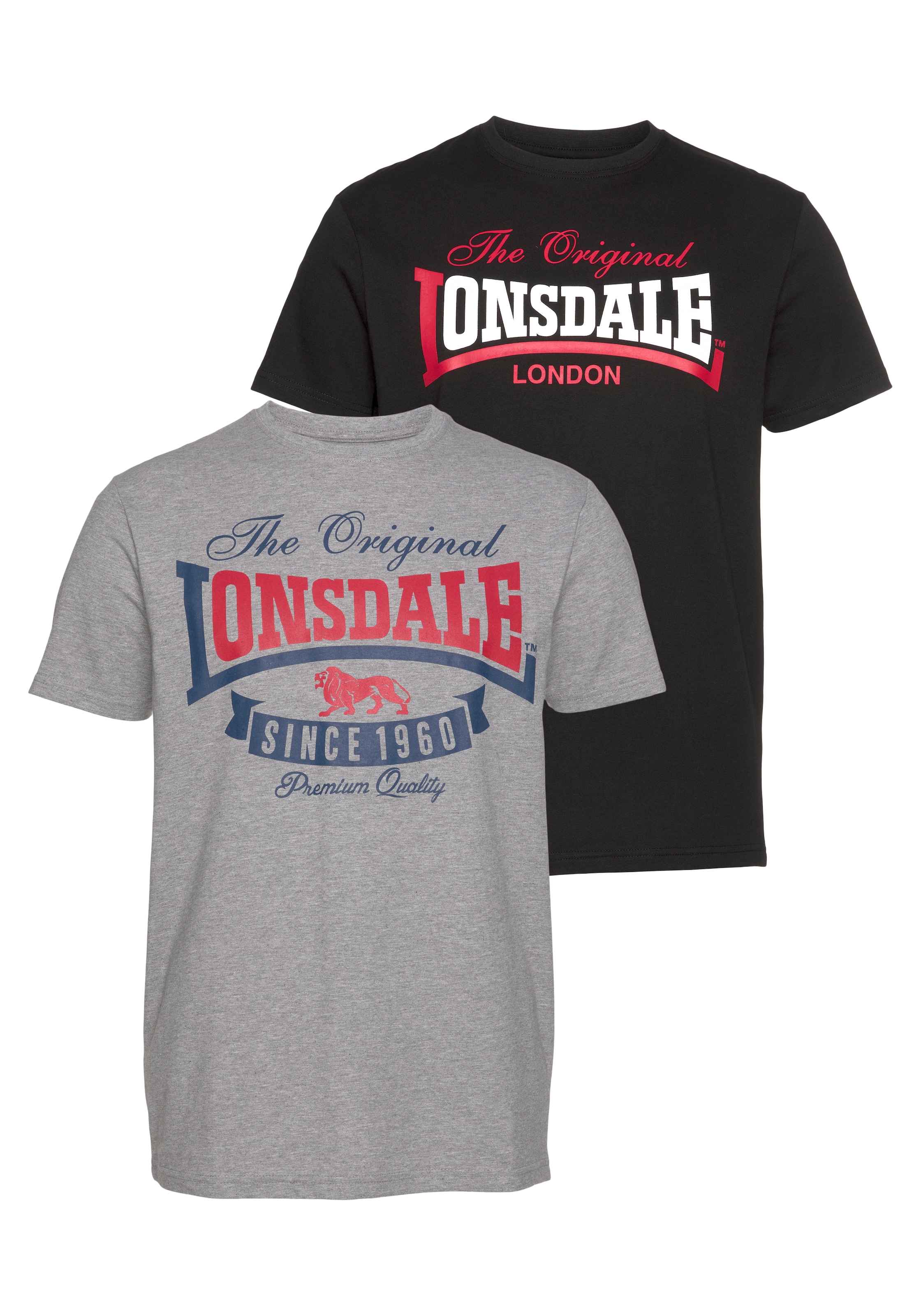 LONSDALE Bluser & t-shirts 'Gearach' i grå: forside