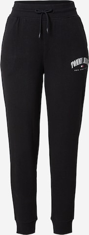 Tommy Jeans Tapered Pants 'Lala' in Black: front