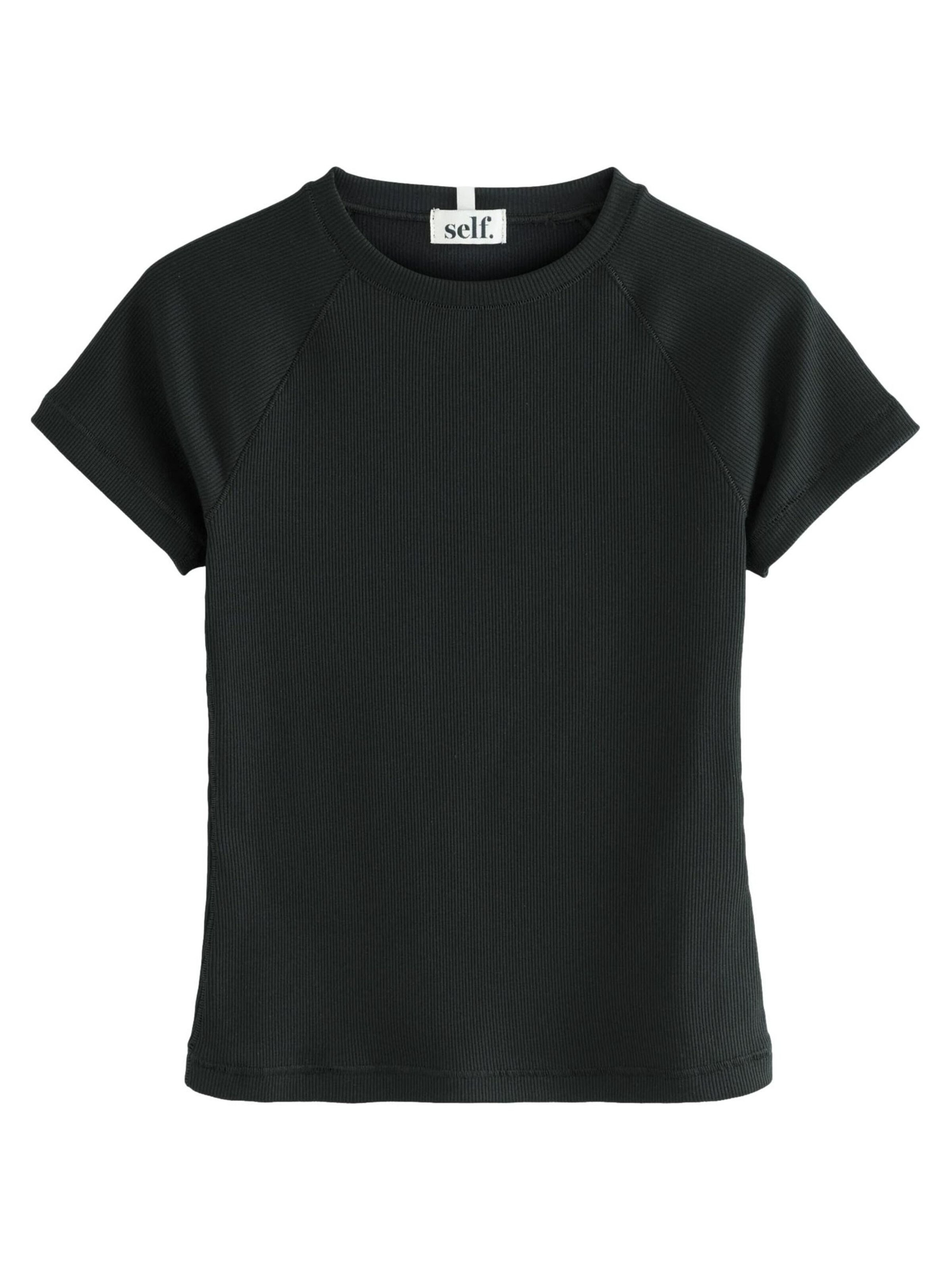 self. Shirt in Black: front