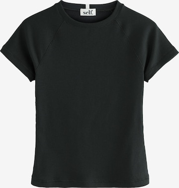 self. Shirt in Black: front