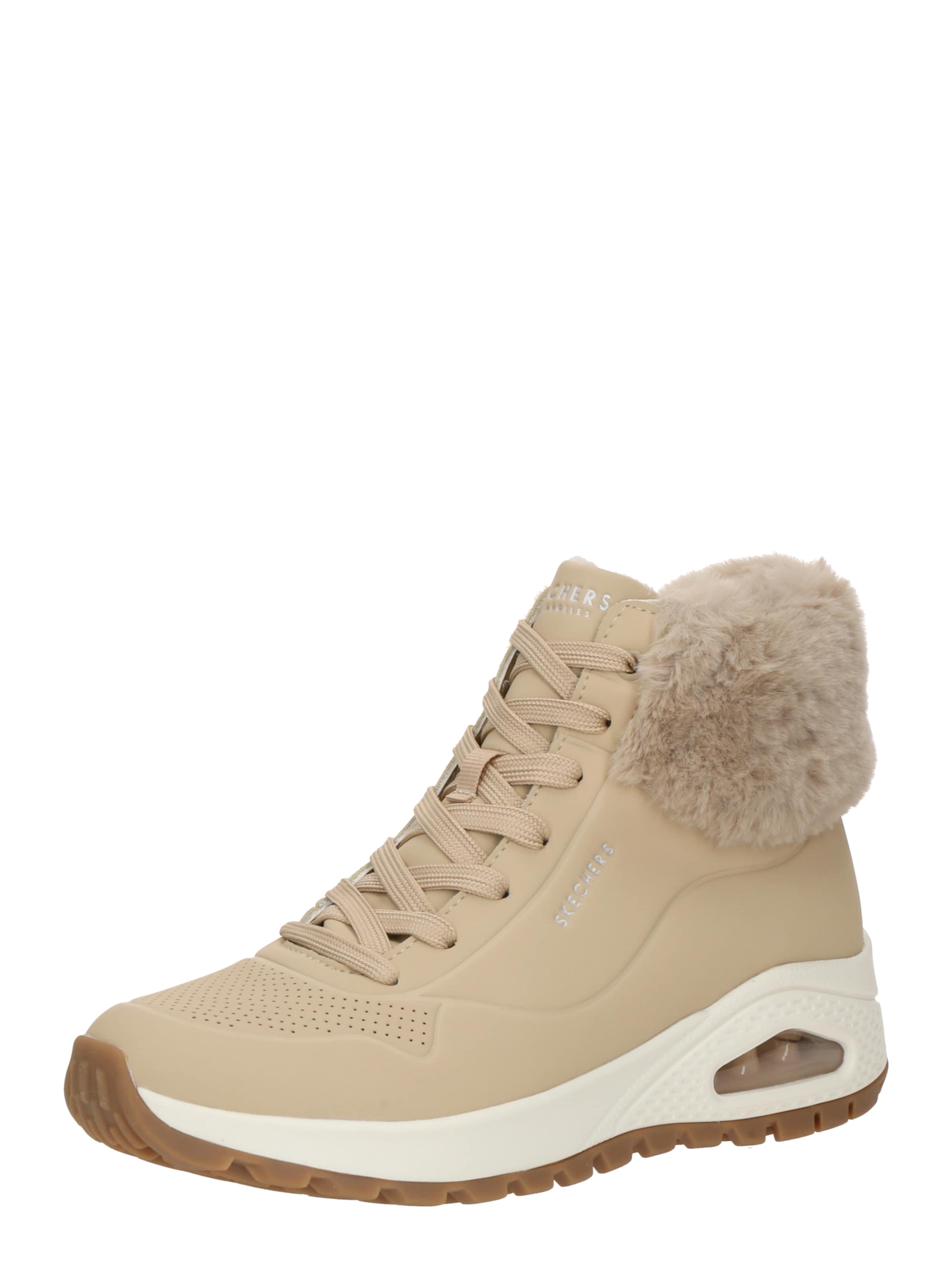 SKECHERS Lace-up bootie in Beige: front