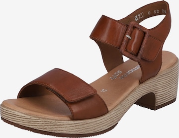 REMONTE Sandals in Brown: front