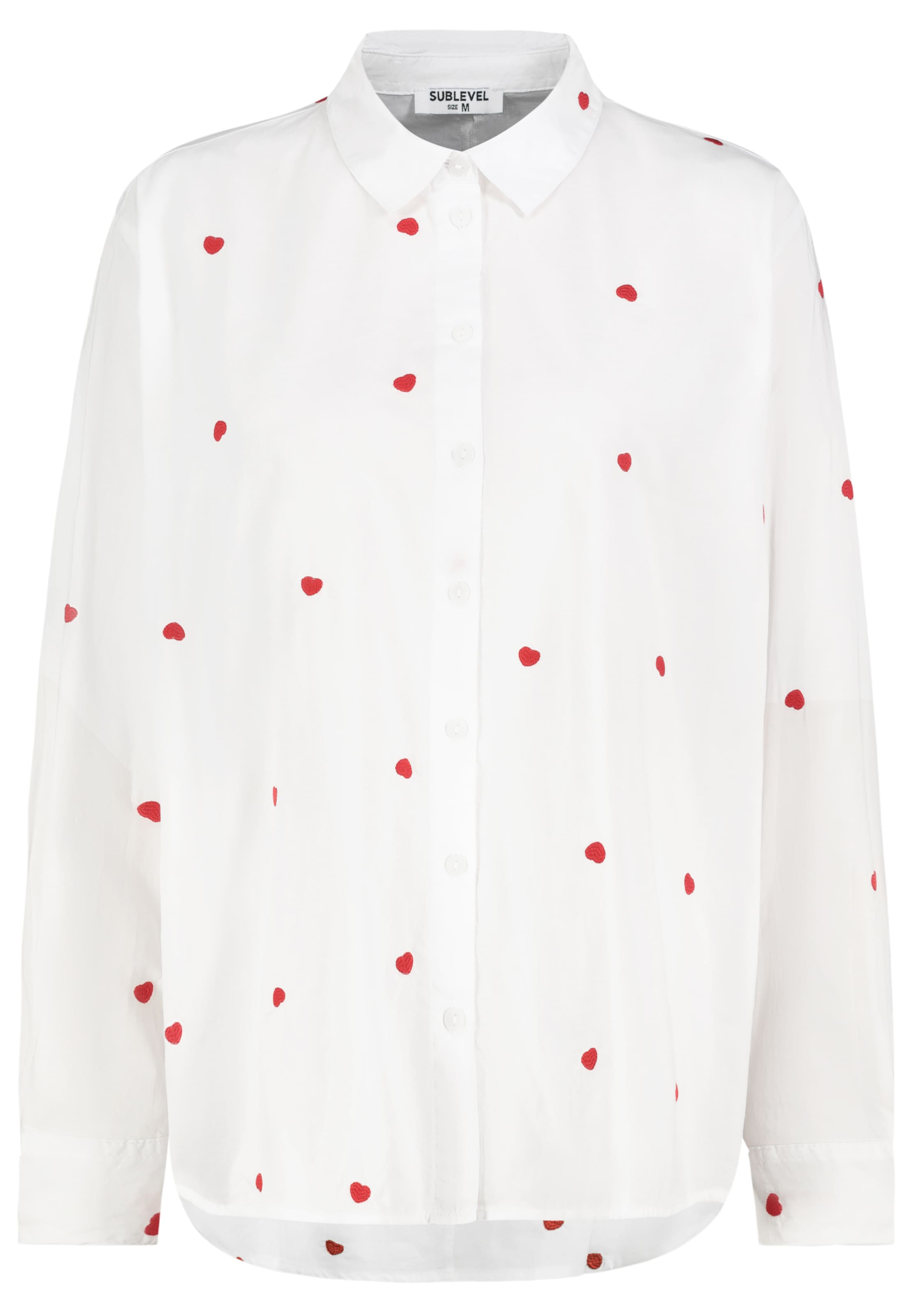 Sublevel Bluse in Weiß: Vorderseite