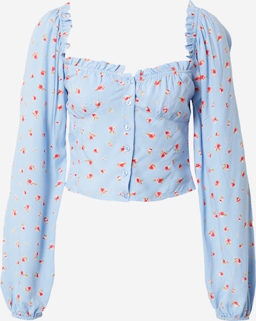 NLY by Nelly Blouse 'Flirty' in Blue: front