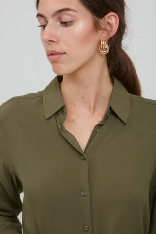 Robe-chemise ICHI en vert