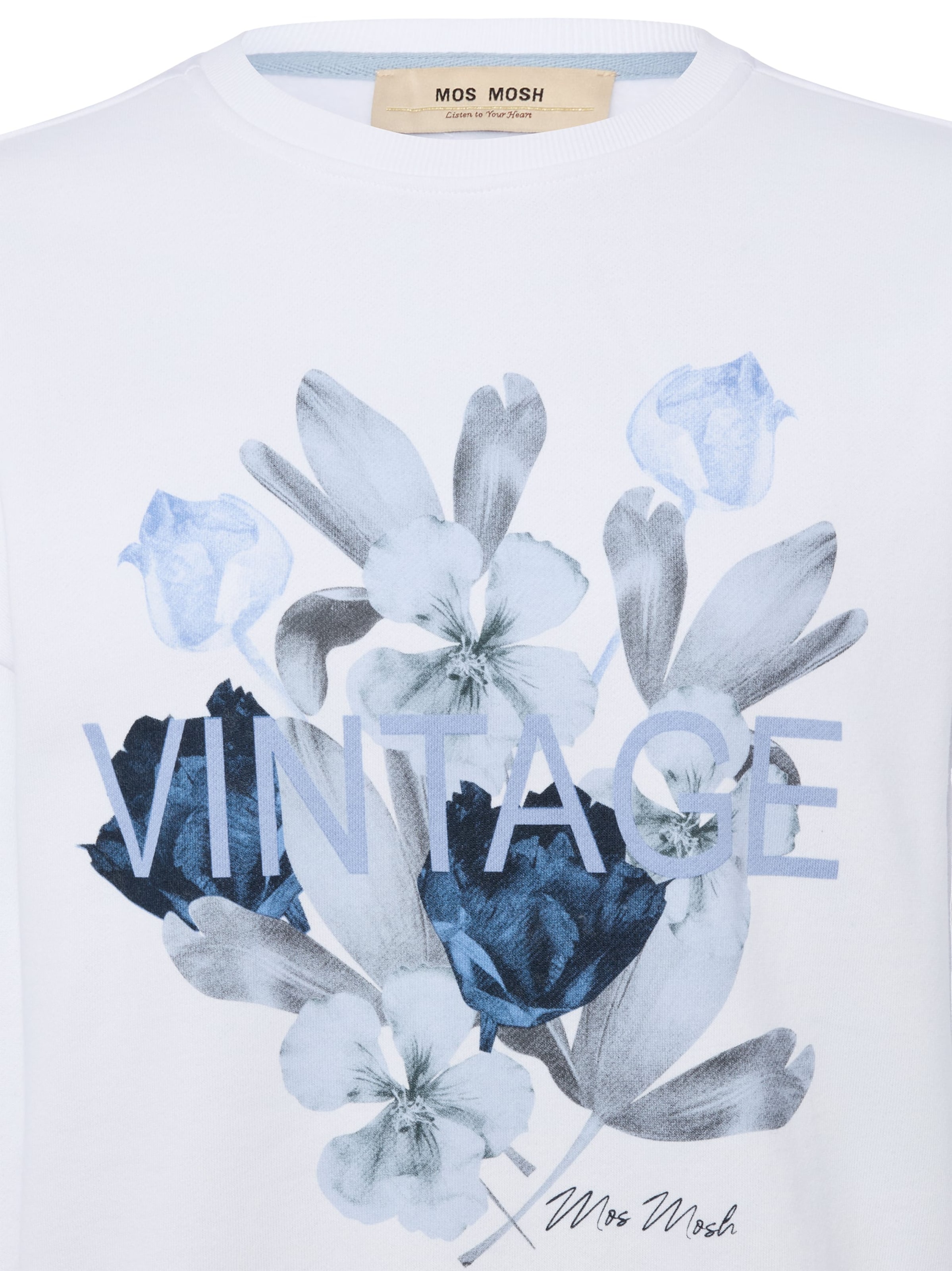 MOS MOSH Sweatshirt 'Nati' in Wit