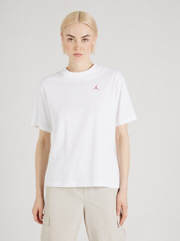 T-shirt Jordan en blanc : devant