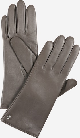 Roeckl Full Finger Gloves 'Hamburg' in Grey: front
